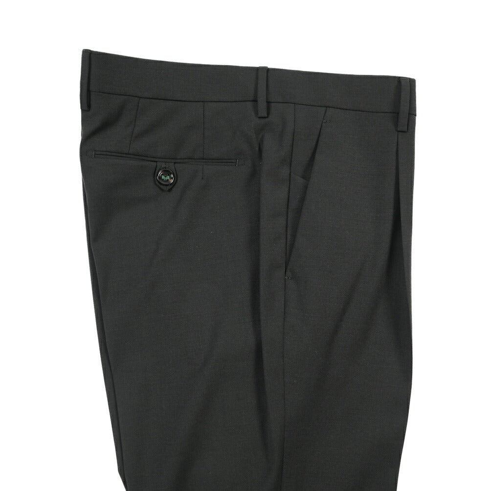 BERWICH “MORELLO 1P” ポリエステル混ウール ワンタックスラックス ブラック(black) 46 | GUARDAROBA MILANO OFFICIAL STORE