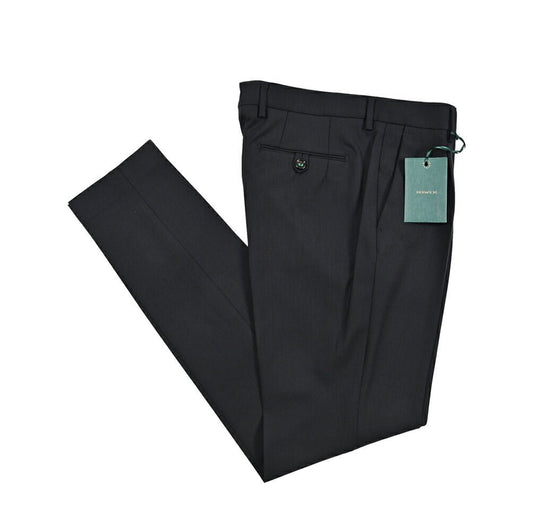 BERWICH “MORELLO 1P” 高機能ストレッチウール ワンタックスラックス ダークネイビー(blueblack) 46 | GUARDAROBA MILANO OFFICIAL STORE