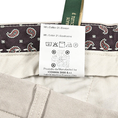 BERWICH "MORELLO 1P - GD" ストレッチコットン ワンタックパンツ｜433635-46｜GUARDAROBA MILANO OFFICIAL STORE