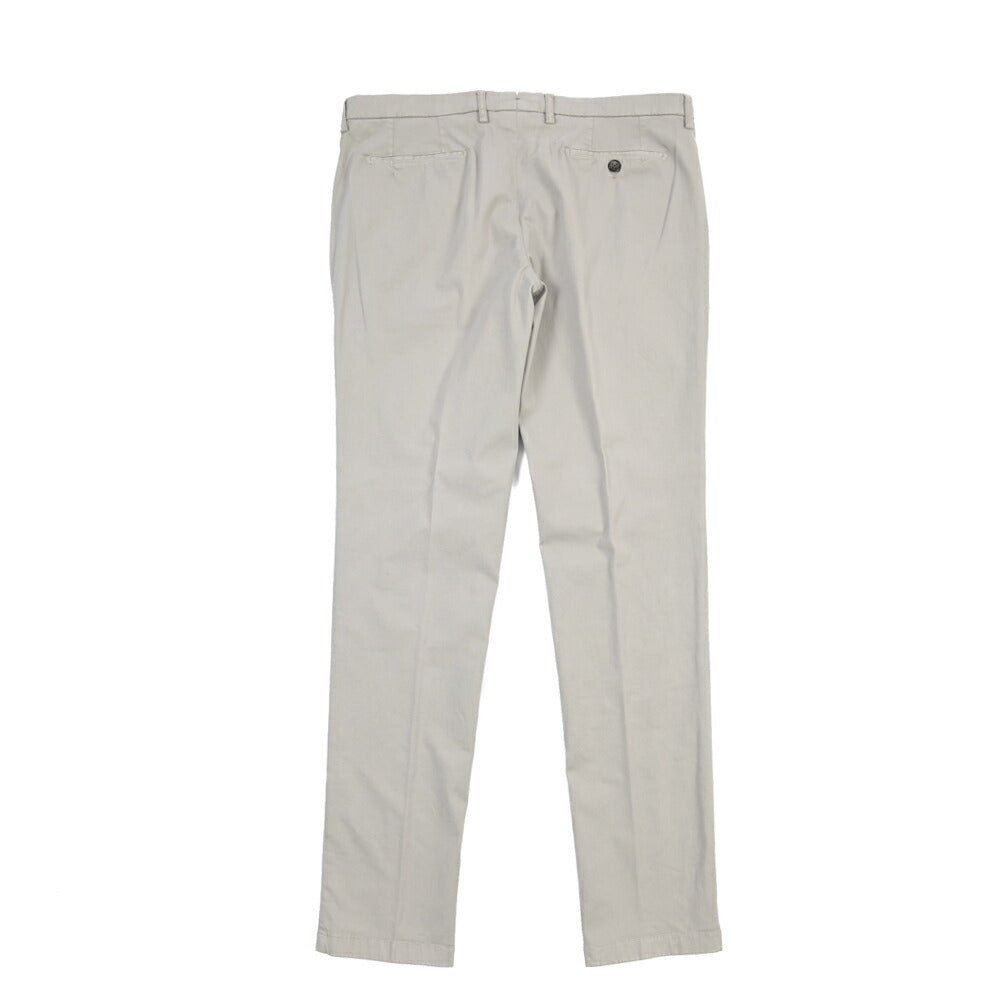BERWICH “MORELLO 1P-GD” リヨセル混コットン ワンタックチノパンツ グレー(conza701) 52 | GUARDAROBA MILANO OFFICIAL STORE
