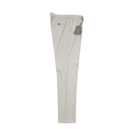 BERWICH “MORELLO 1P-GD” リヨセル混コットン ワンタックチノパンツ グレー(conza701) 52 | GUARDAROBA MILANO OFFICIAL STORE