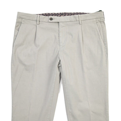 BERWICH “MORELLO 1P-GD” リヨセル混コットン ワンタックチノパンツ グレー(conza701) 52 | GUARDAROBA MILANO OFFICIAL STORE