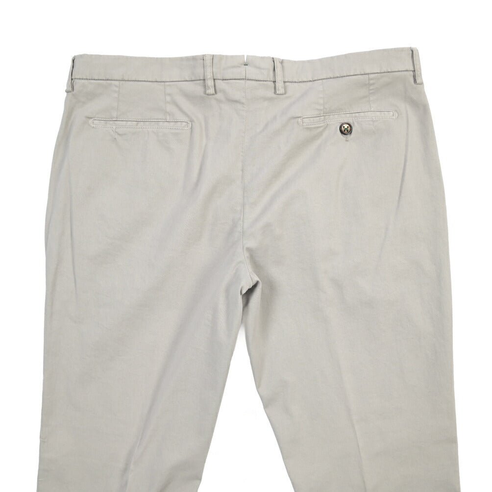 BERWICH “MORELLO 1P-GD” リヨセル混コットン ワンタックチノパンツ グレー(conza701) 52 | GUARDAROBA MILANO OFFICIAL STORE