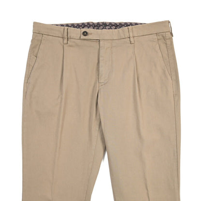 BERWICH “MORELLO 1P-GD” リヨセル混コットン ワンタックチノパンツ グレージュ(noce724) 48 | GUARDAROBA MILANO OFFICIAL STORE
