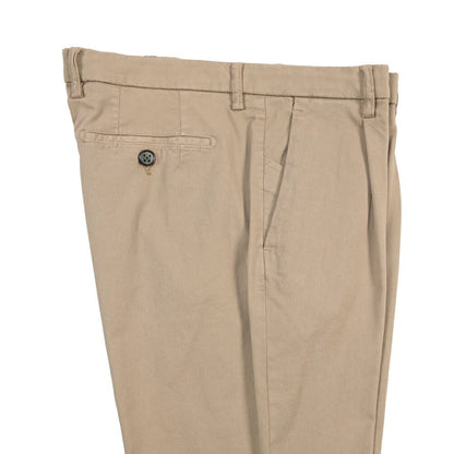 BERWICH “MORELLO 1P-GD” リヨセル混コットン ワンタックチノパンツ グレージュ(noce724) 48 | GUARDAROBA MILANO OFFICIAL STORE