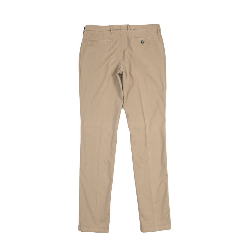 BERWICH “MORELLO 1P-GD” リヨセル混コットン ワンタックチノパンツ グレージュ(noce724) 48 | GUARDAROBA MILANO OFFICIAL STORE