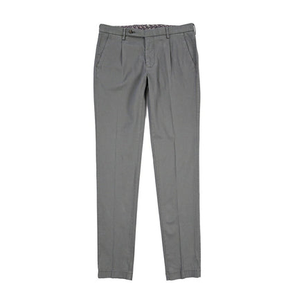 BERWICH “MORELLO 1P-GD” リヨセル混コットン ワンタックパンツ グレー(oliva636) 46 | GUARDAROBA MILANO OFFICIAL STORE