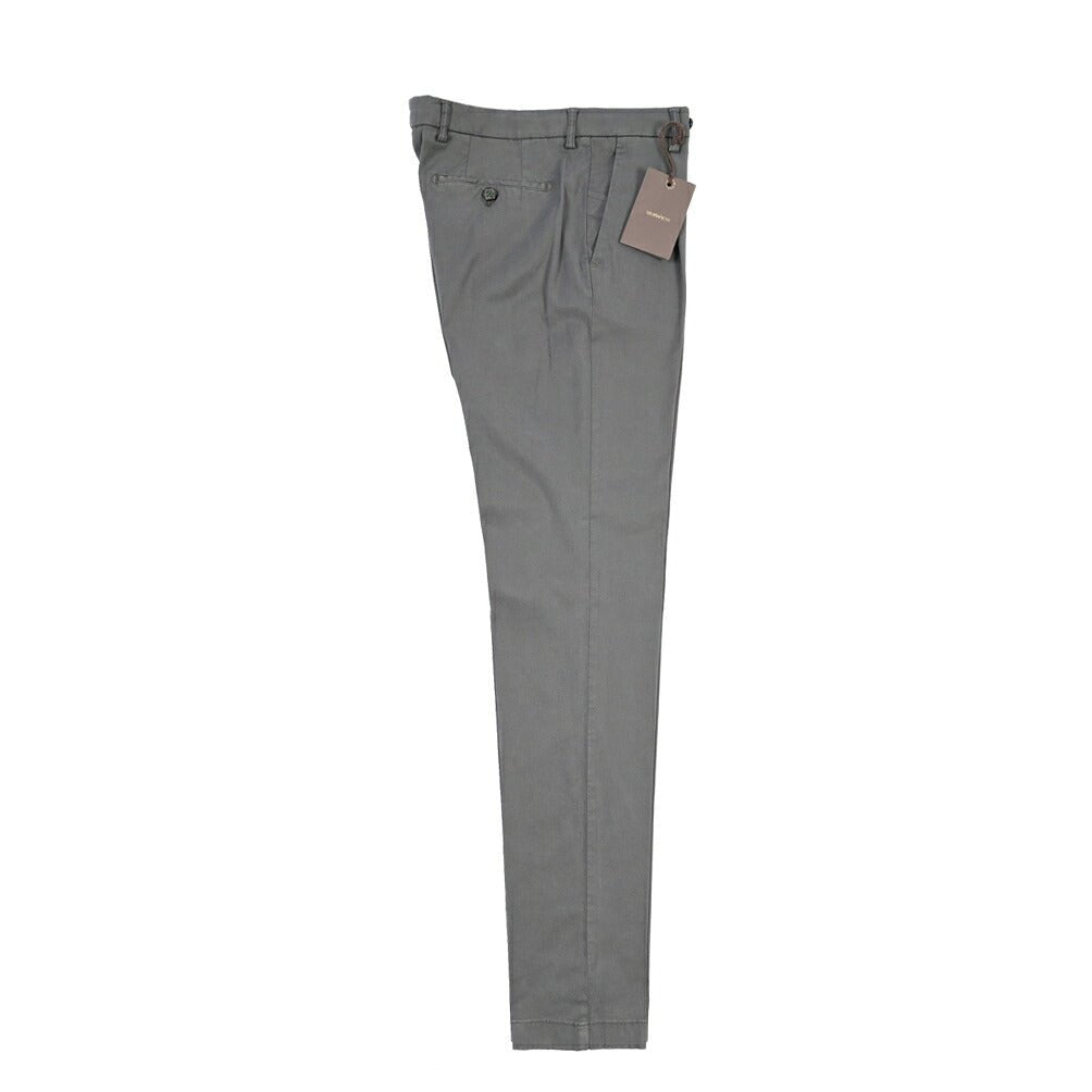 BERWICH “MORELLO 1P-GD” リヨセル混コットン ワンタックパンツ グレー(oliva636) 46 | GUARDAROBA MILANO OFFICIAL STORE