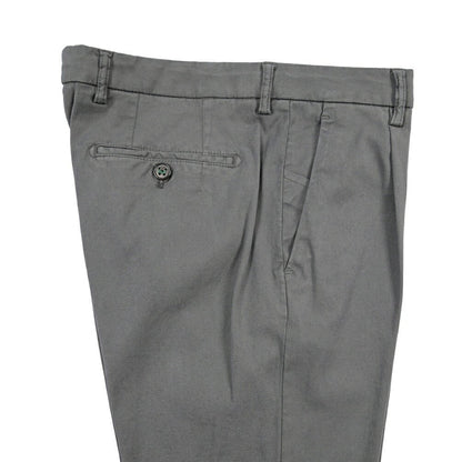 BERWICH “MORELLO 1P-GD” リヨセル混コットン ワンタックパンツ グレー(oliva636) 46 | GUARDAROBA MILANO OFFICIAL STORE