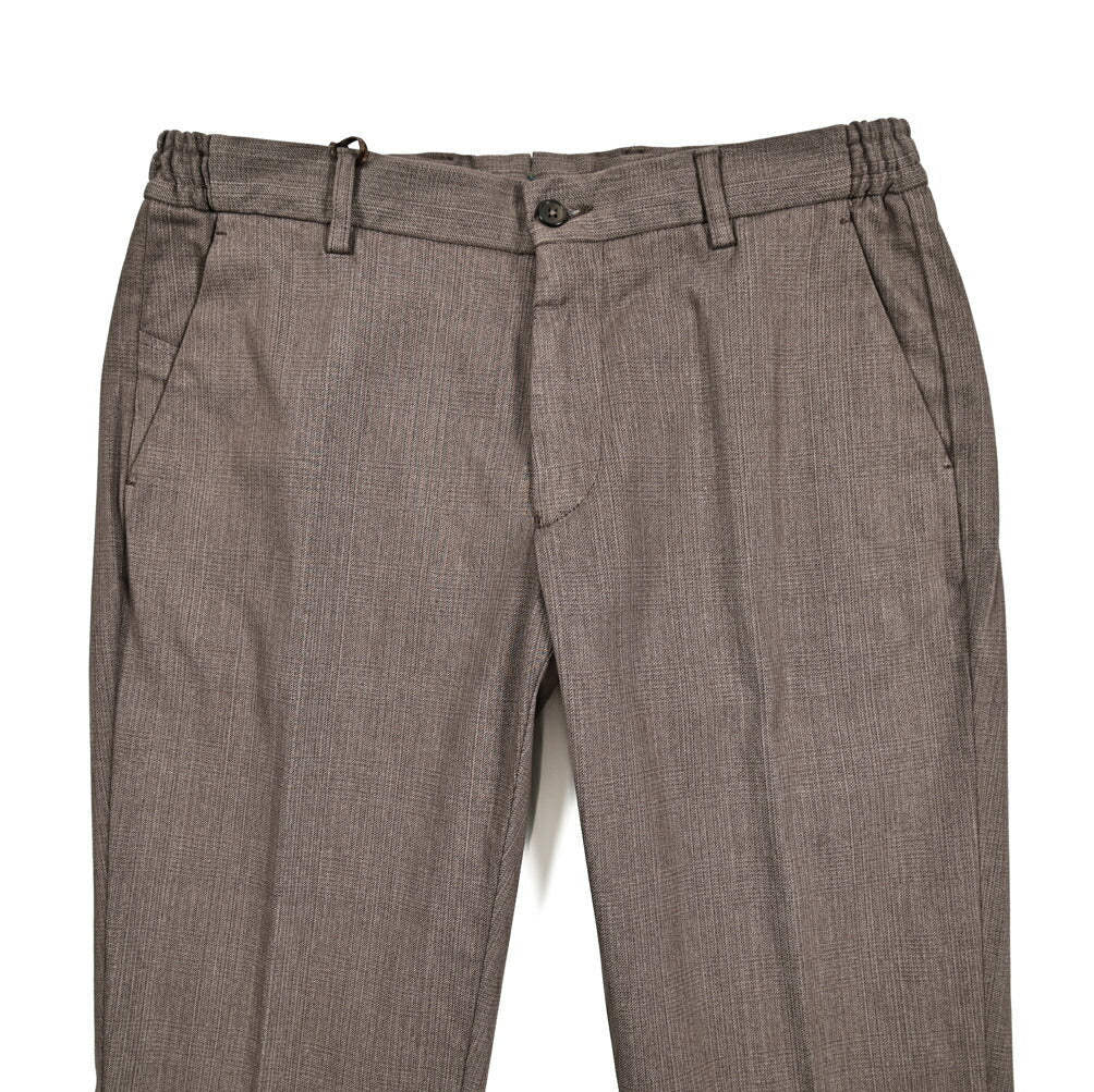秋冬先行セール｜BERWICH "MORELLO" ストレッチコットン ノータックスラックス｜412069-46｜GUARDAROBA MILANO OFFICIAL STORE