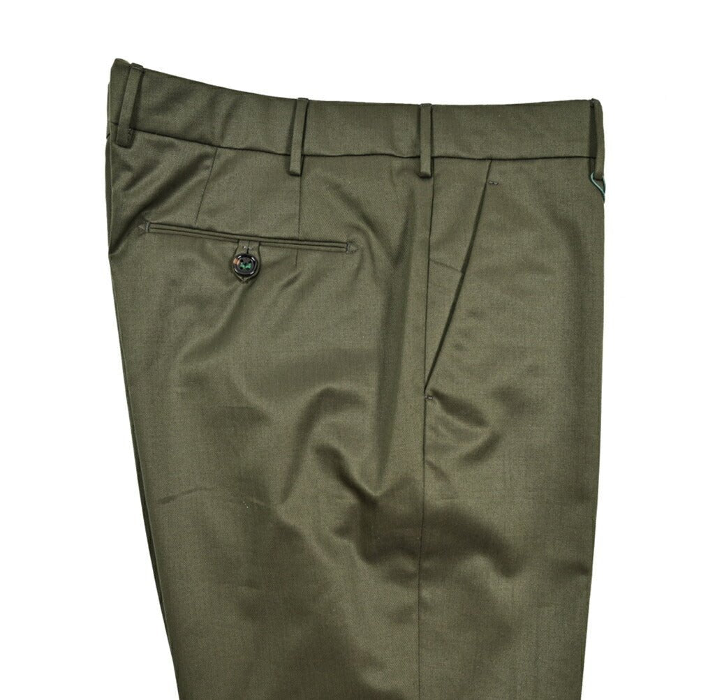 BERWICH "MORELLO" ストレッチウールコットン ノータックスリムパンツ｜424412 - 52｜GUARDAROBA MILANO OFFICIAL STORE