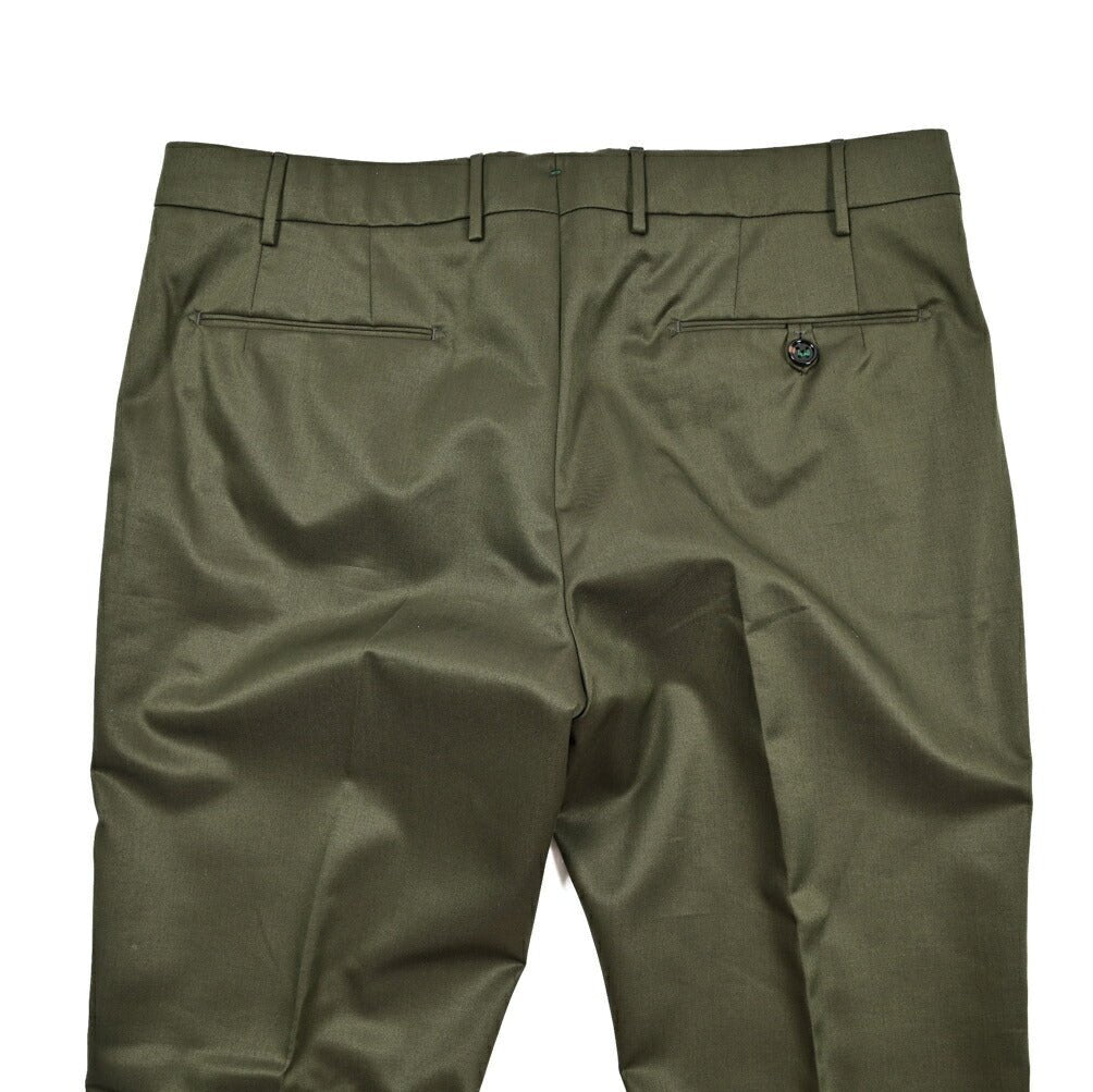 BERWICH "MORELLO" ストレッチウールコットン ノータックスリムパンツ｜424412 - 52｜GUARDAROBA MILANO OFFICIAL STORE