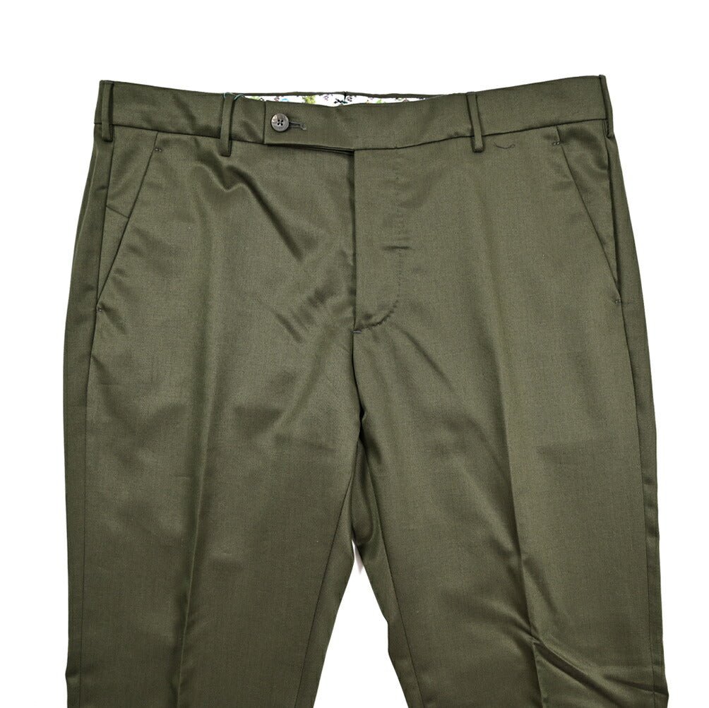 BERWICH "MORELLO" ストレッチウールコットン ノータックスリムパンツ｜424412 - 52｜GUARDAROBA MILANO OFFICIAL STORE