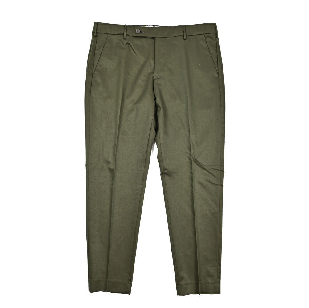 BERWICH "MORELLO" ストレッチウールコットン ノータックスリムパンツ｜424412 - 52｜GUARDAROBA MILANO OFFICIAL STORE