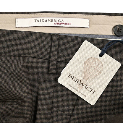 BERWICH "MORELLO" ストレッチウール ノータックスリムスラックス｜424467 - 46｜GUARDAROBA MILANO OFFICIAL STORE