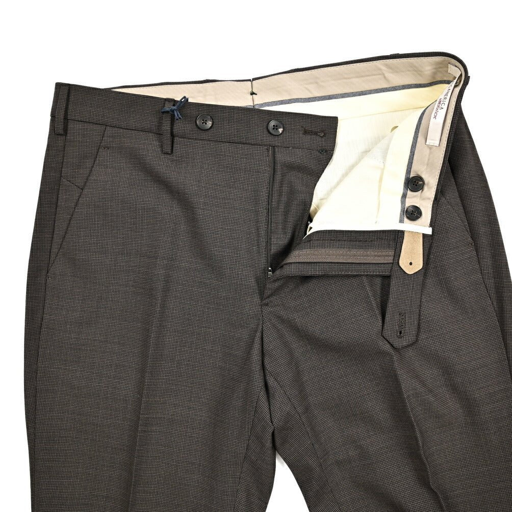BERWICH "MORELLO" ストレッチウール ノータックスリムスラックス｜424467 - 46｜GUARDAROBA MILANO OFFICIAL STORE