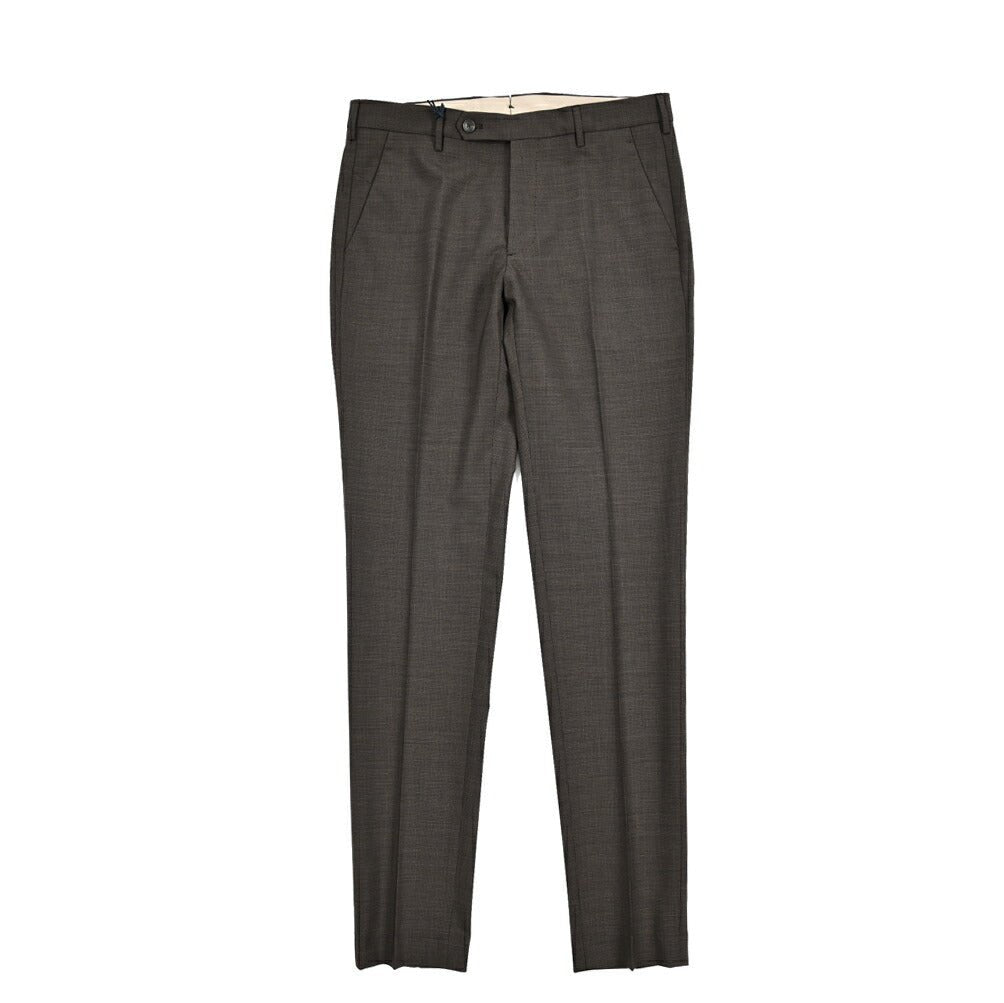 BERWICH "MORELLO" ストレッチウール ノータックスリムスラックス｜424467 - 46｜GUARDAROBA MILANO OFFICIAL STORE