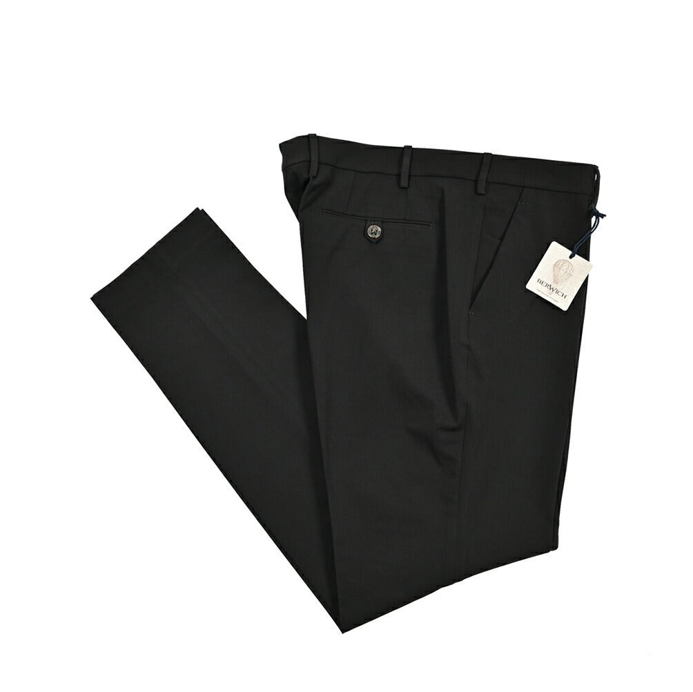BERWICH "MORELLO" ポリエステル混ウール ノータックストレッチスラックス｜424657 - 52｜GUARDAROBA MILANO OFFICIAL STORE