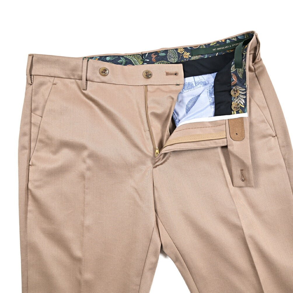 BERWICH "MORELLO" ストレッチウール コットン混ノータックスリムパンツ｜424748 - 46｜GUARDAROBA MILANO OFFICIAL STORE