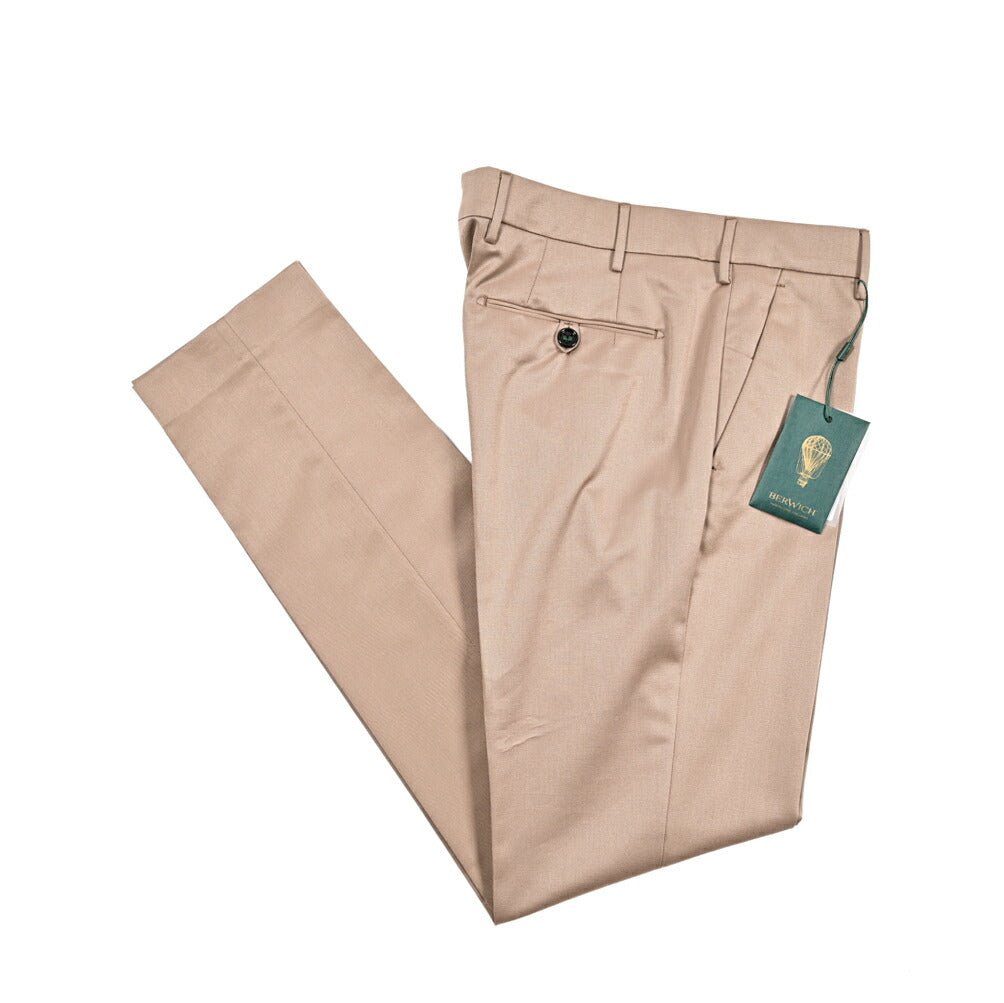 BERWICH "MORELLO" ストレッチウール コットン混ノータックスリムパンツ｜424748 - 46｜GUARDAROBA MILANO OFFICIAL STORE