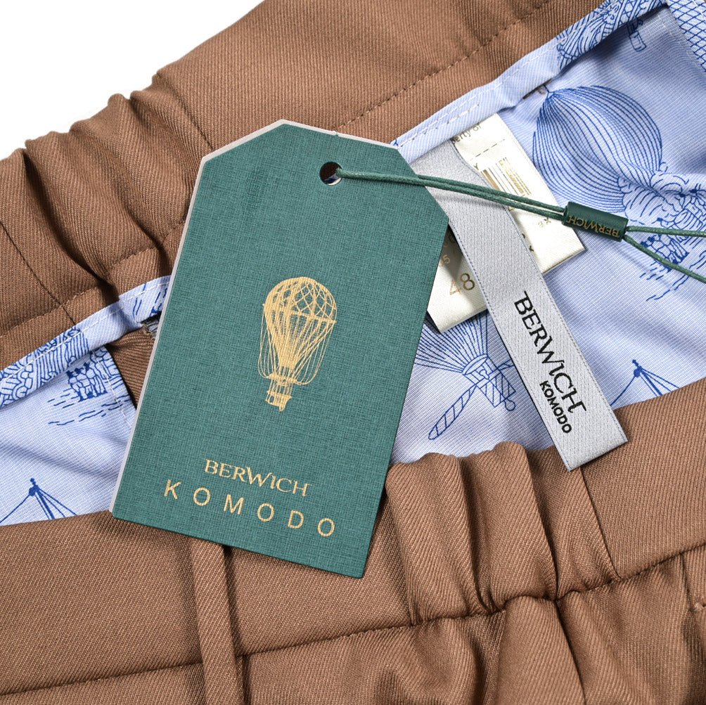 BERWICH "MORELLO" ポリエステル混ノータックスリムスラックス｜424769 - 46｜GUARDAROBA MILANO OFFICIAL STORE
