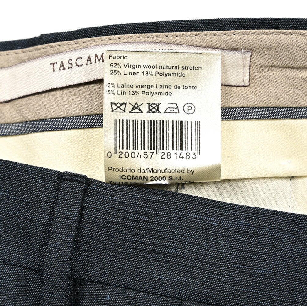 BERWICH "MORELLO" ウールリネン ノータックスラックス｜425077 - 46｜GUARDAROBA MILANO OFFICIAL STORE