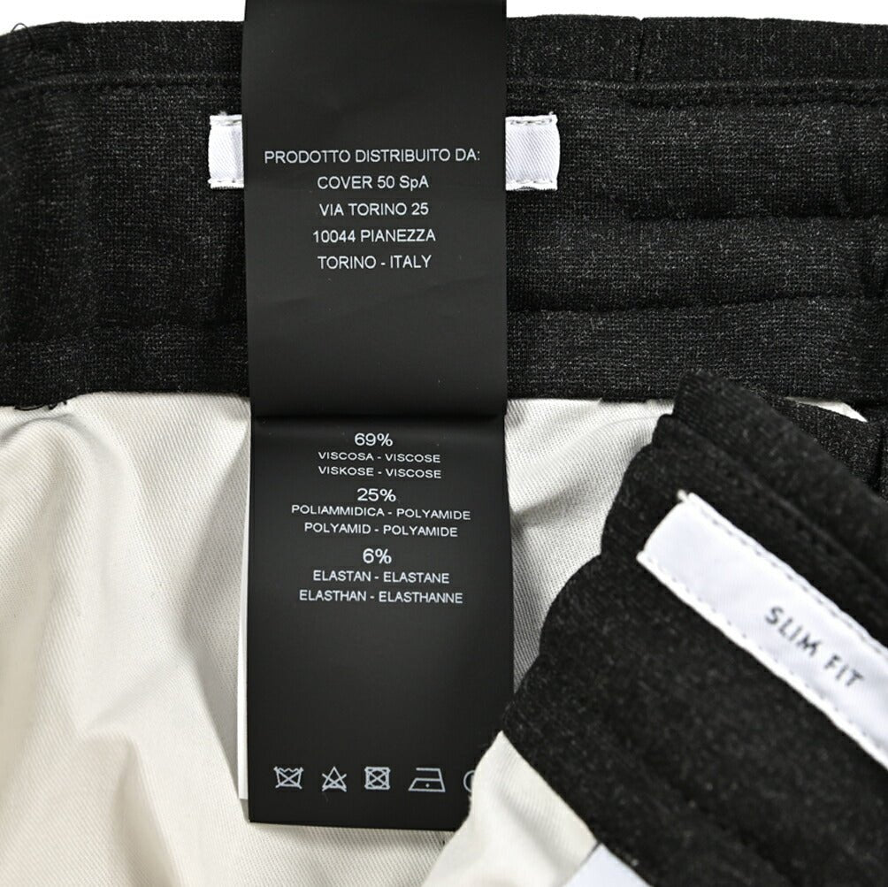 BERWICH "MORELLO" ウールリネン ノータックスラックス｜425077 - 46｜GUARDAROBA MILANO OFFICIAL STORE