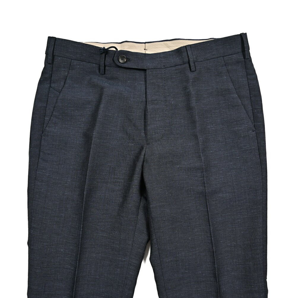 BERWICH "MORELLO" ウールリネン ノータックスラックス｜425077 - 46｜GUARDAROBA MILANO OFFICIAL STORE