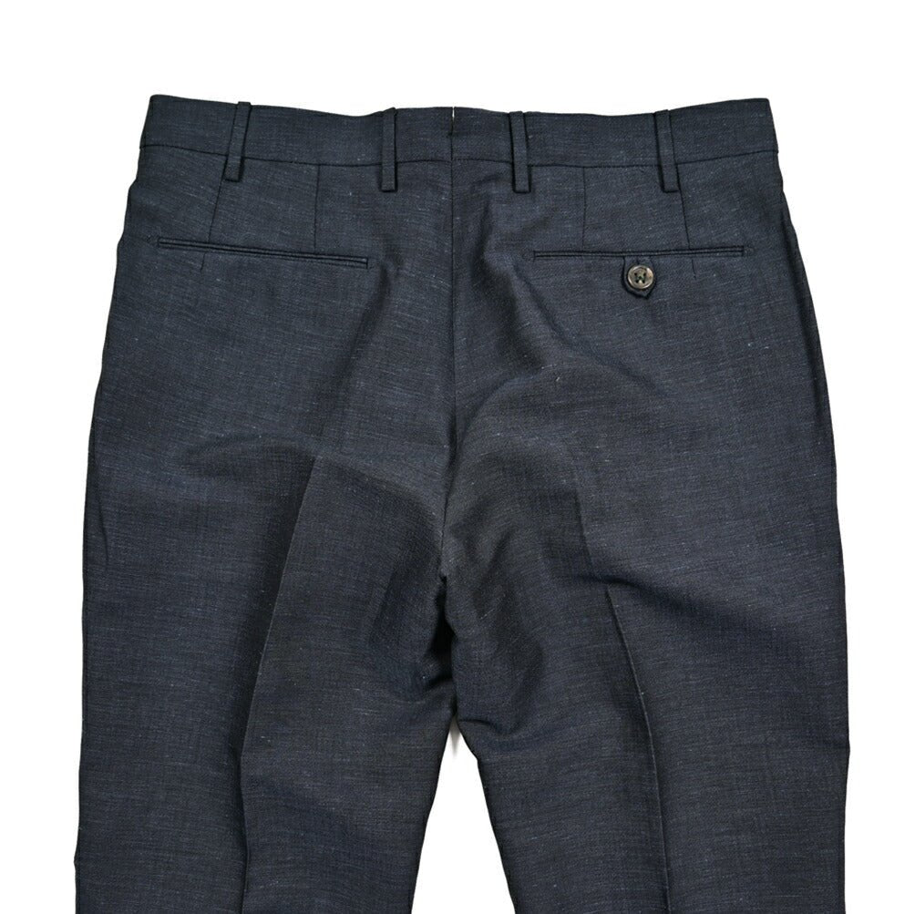 BERWICH "MORELLO" ウールリネン ノータックスラックス｜425077 - 46｜GUARDAROBA MILANO OFFICIAL STORE