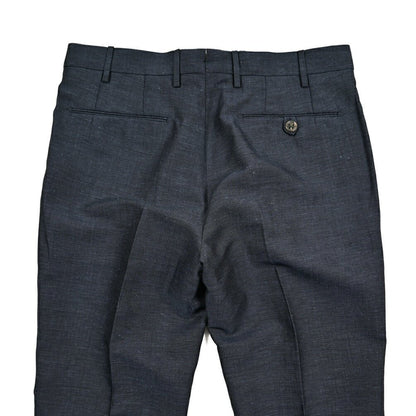 BERWICH "MORELLO" ウールリネン ノータックスラックス｜425077 - 46｜GUARDAROBA MILANO OFFICIAL STORE