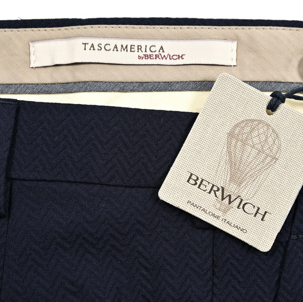 BERWICH "MORELLO" コットンウール ノータックスラックス｜425098 - 46｜GUARDAROBA MILANO OFFICIAL STORE