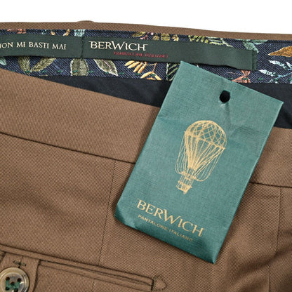 BERWICH "MORELLO" ストレッチコットン ワンタックスリムパンツ｜425179 - 46｜GUARDAROBA MILANO OFFICIAL STORE