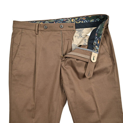 BERWICH "MORELLO" ストレッチコットン ワンタックスリムパンツ｜425179 - 46｜GUARDAROBA MILANO OFFICIAL STORE