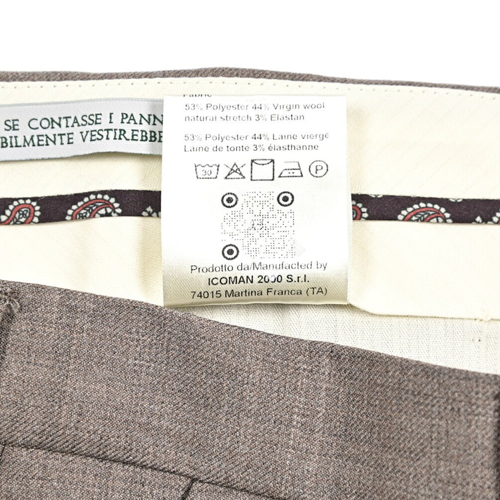 BERWICH "MORELLO" ストレッチウール ノータックスラックス｜433506-48｜GUARDAROBA MILANO OFFICIAL STORE