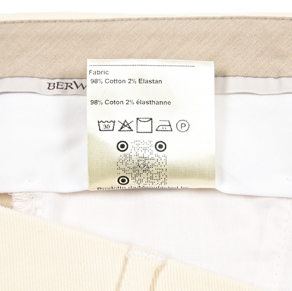 BERWICH "MORELLO" ストレッチコットン ノータックパンツ｜433656-46｜GUARDAROBA MILANO OFFICIAL STORE