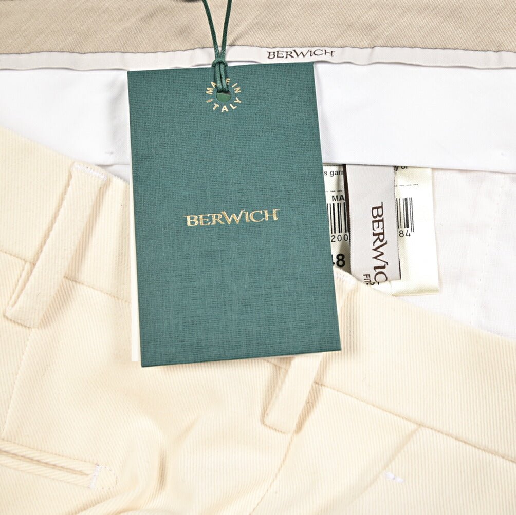 BERWICH "MORELLO" ストレッチコットン ノータックパンツ｜433656-46｜GUARDAROBA MILANO OFFICIAL STORE
