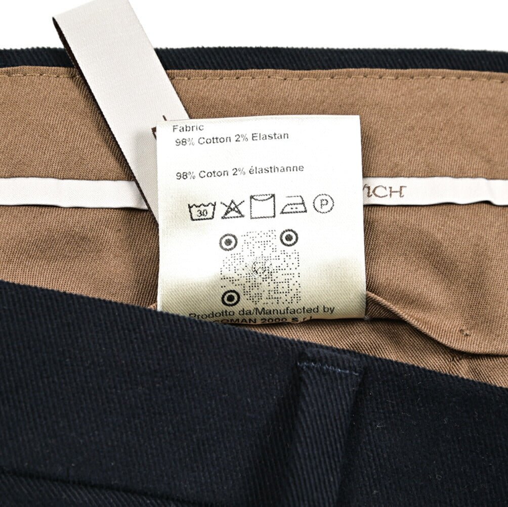 BERWICH MORELLO ストレッチコットン ノータックスリムパンツ｜433698-46｜GUARDAROBA MILANO OFFICIAL STORE