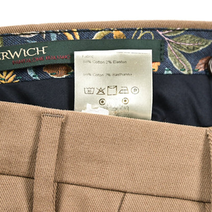 BERWICH "MORELLO" ストレッチコットン ノータックパンツ｜433862-46｜GUARDAROBA MILANO OFFICIAL STORE