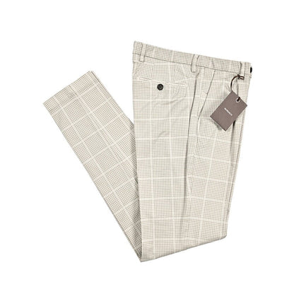 BERWICH "MORELLO" ストレッチコットン ワンタックパンツ グレージュ(pomice008) 48 | GUARDAROBA MILANO OFFICIAL STORE