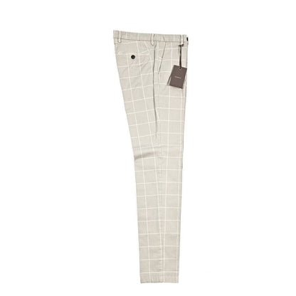 BERWICH "MORELLO" ストレッチコットン ワンタックパンツ グレージュ(pomice008) 48 | GUARDAROBA MILANO OFFICIAL STORE