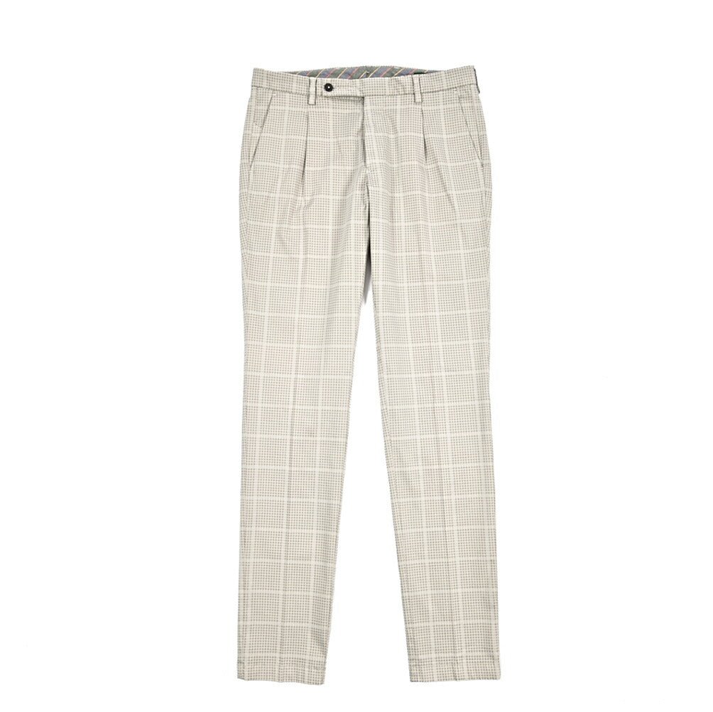 BERWICH "MORELLO" ストレッチコットン ワンタックパンツ グレージュ(pomice008) 48 | GUARDAROBA MILANO OFFICIAL STORE