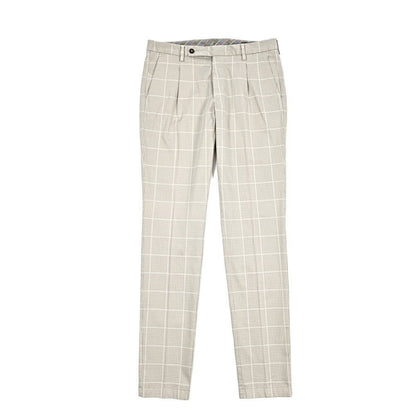 BERWICH "MORELLO" ストレッチコットン ワンタックパンツ グレージュ(pomice008) 48 | GUARDAROBA MILANO OFFICIAL STORE