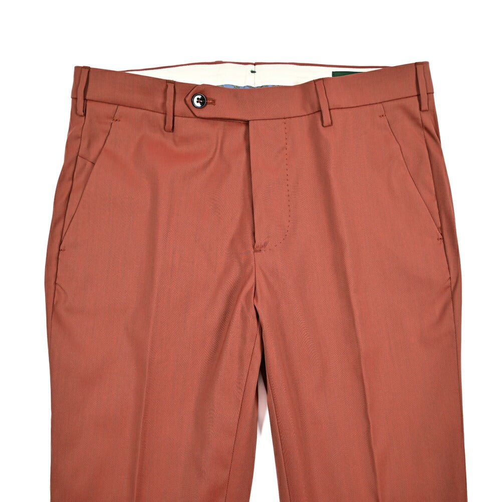 BERWICH "MORELLO" ヴァージンウール混 ノータックスラックス レッド(peach) 46 | GUARDAROBA MILANO OFFICIAL STORE