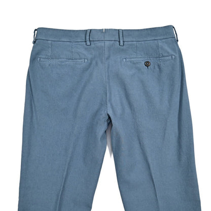 BERWICH "MORELLO" ストレッチコットン ノータックパンツ ブルー(blue786) 48 | GUARDAROBA MILANO OFFICIAL STORE
