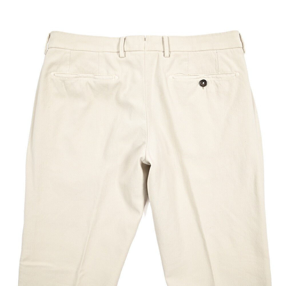 BERWICH "MORELLO" ストレッチコットン ノータックパンツ オフホワイト(latte802) 48 | GUARDAROBA MILANO OFFICIAL STORE