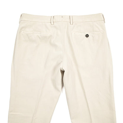 BERWICH "MORELLO" ストレッチコットン ノータックパンツ オフホワイト(latte802) 48 | GUARDAROBA MILANO OFFICIAL STORE