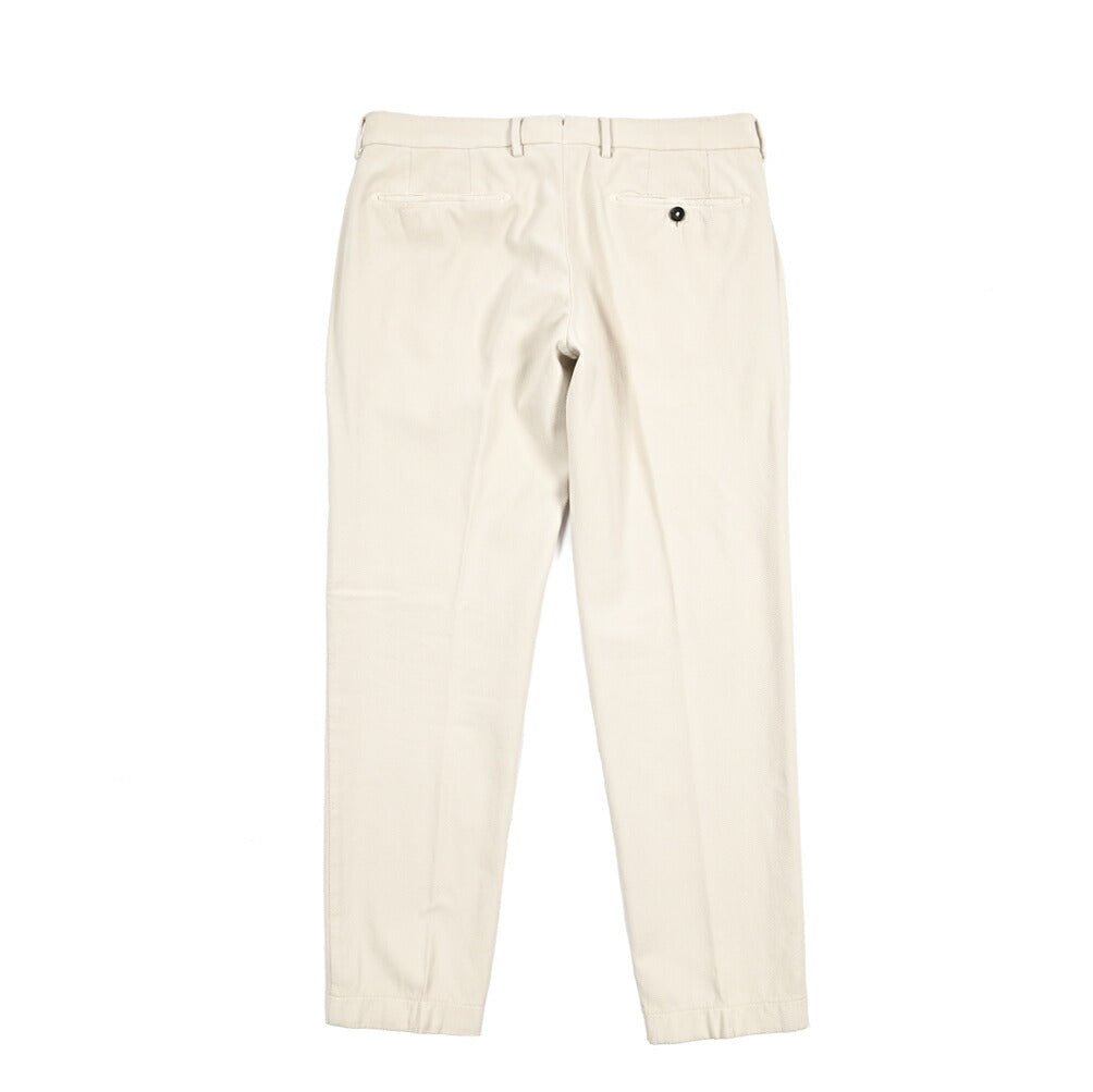 BERWICH "MORELLO" ストレッチコットン ノータックパンツ オフホワイト(latte802) 48 | GUARDAROBA MILANO OFFICIAL STORE
