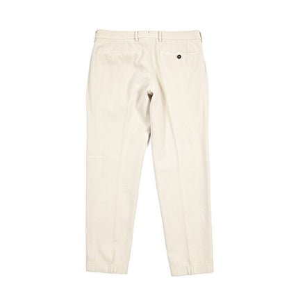 BERWICH "MORELLO" ストレッチコットン ノータックパンツ オフホワイト(latte802) 48 | GUARDAROBA MILANO OFFICIAL STORE