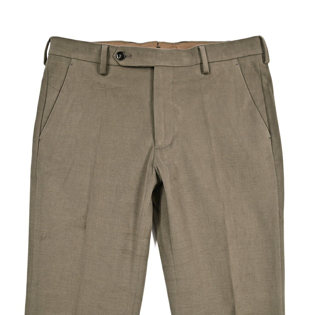 BERWICH “MORELLO” ストレッチコットン ノータックパンツ グレージュ(greige) 46 | GUARDAROBA MILANO OFFICIAL STORE