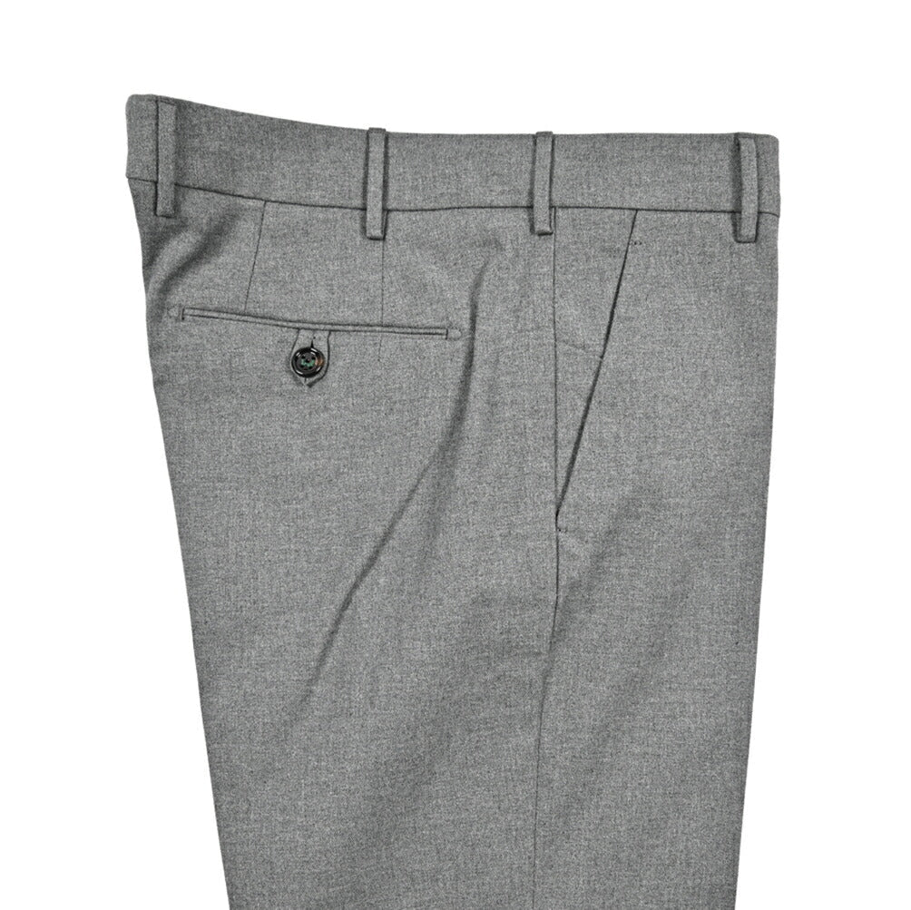 BERWICH “MORELLO” ストレッチコットン ノータックパンツ グレー(grey) 46 | GUARDAROBA MILANO OFFICIAL STORE